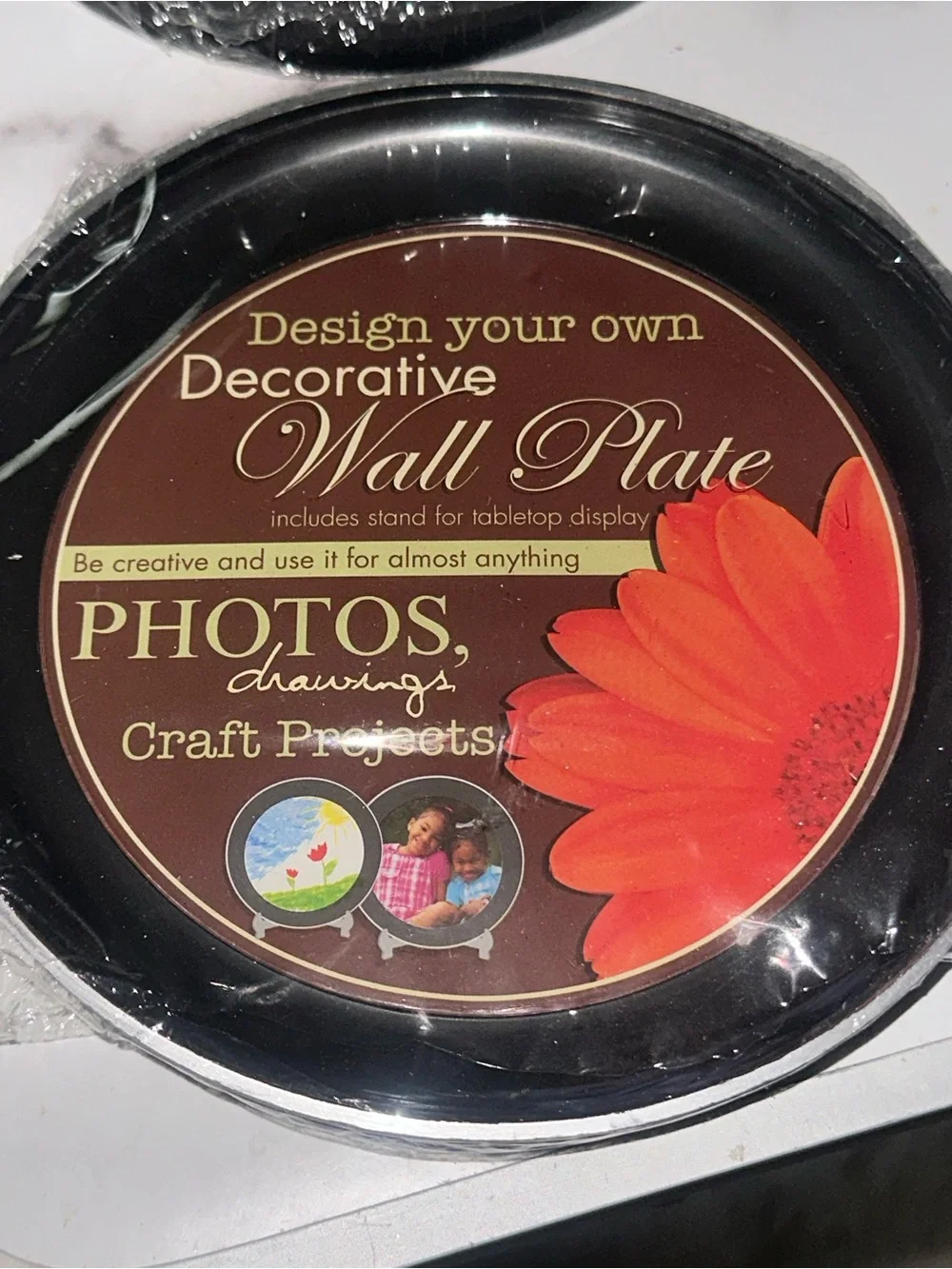 Decorative Design-Your-Own Wall Plates - Black